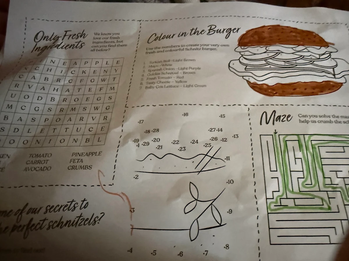 Menu, Schnitz - Warrnambool