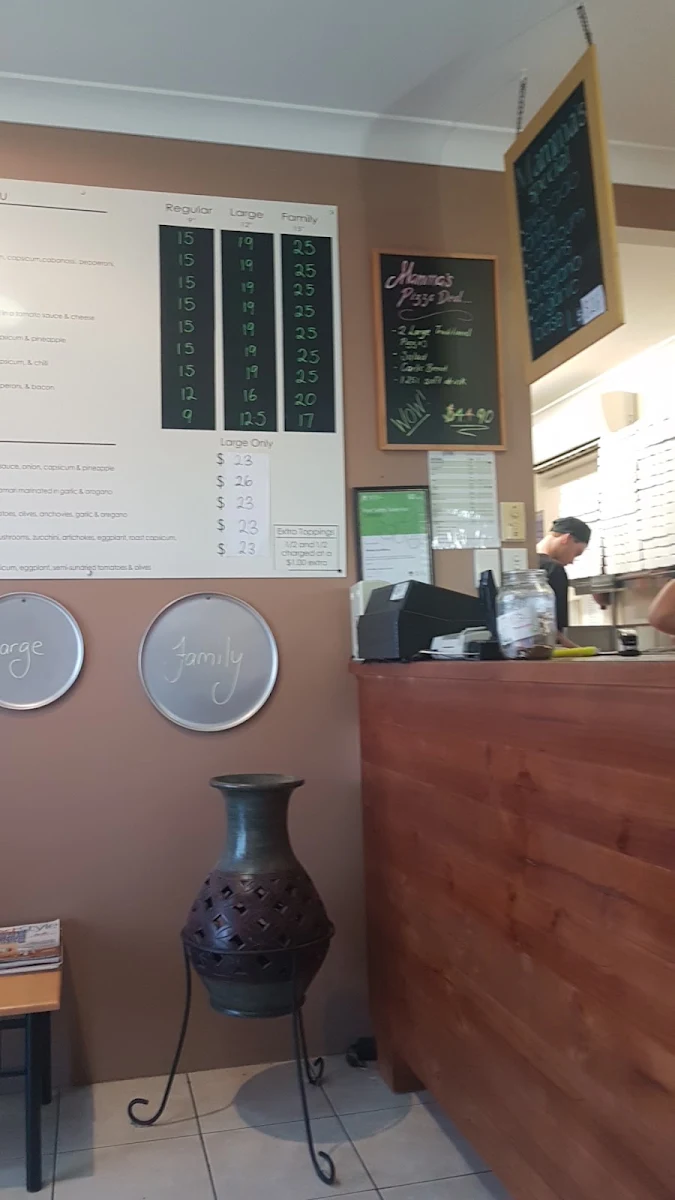 Menu, Mamma's Italian Kitchen