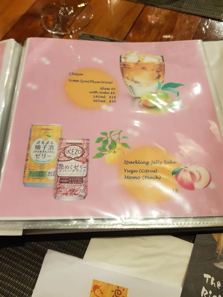 Menu, Sanpo Japanese Restaurant