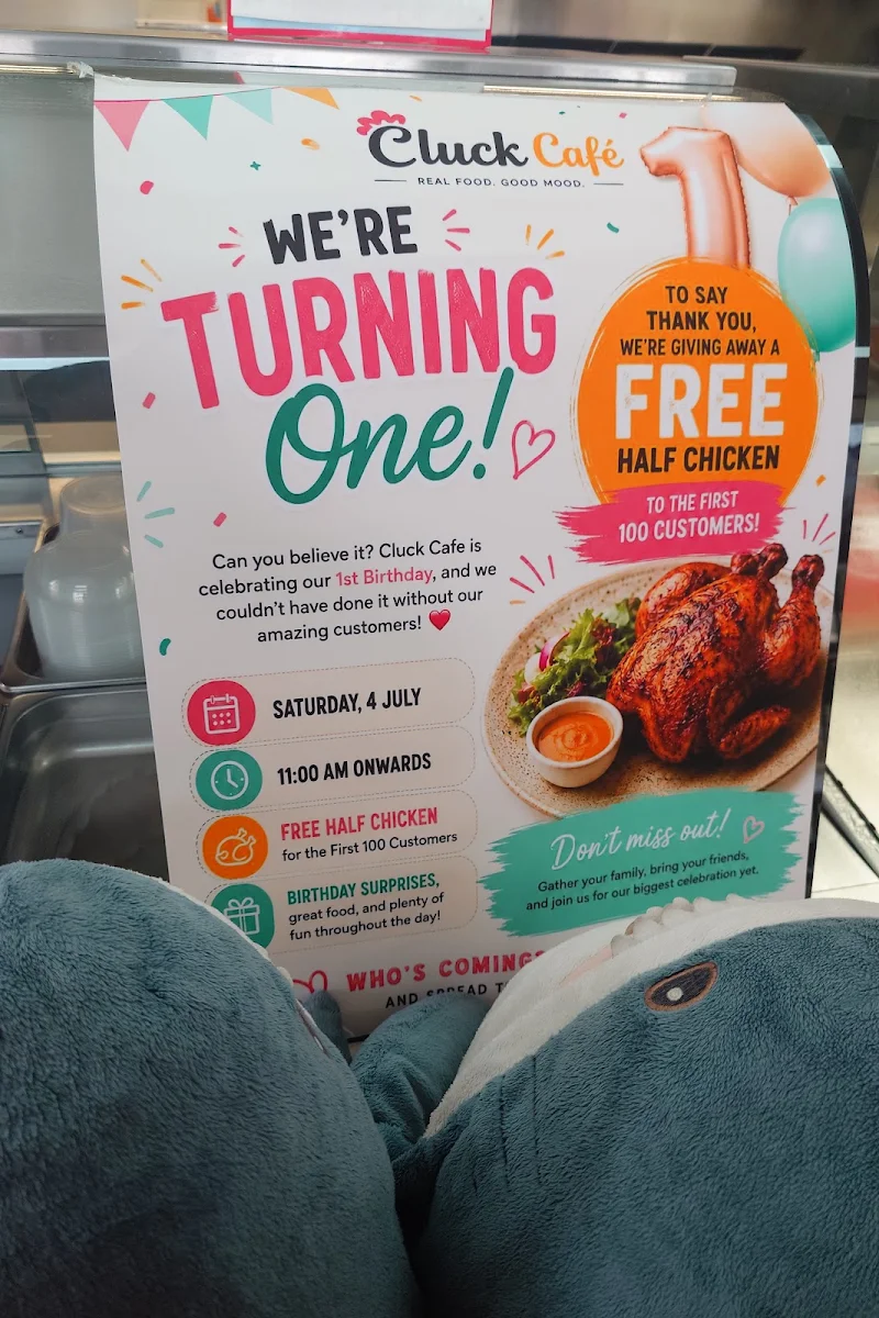 Menu, Cluck Cafe