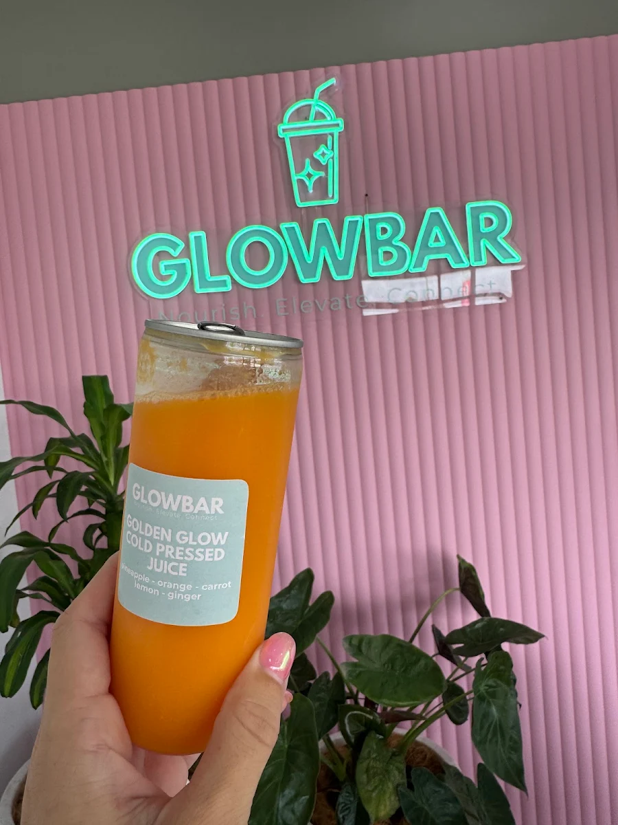 Menu, Glowbar - Nourish Elevate Connect