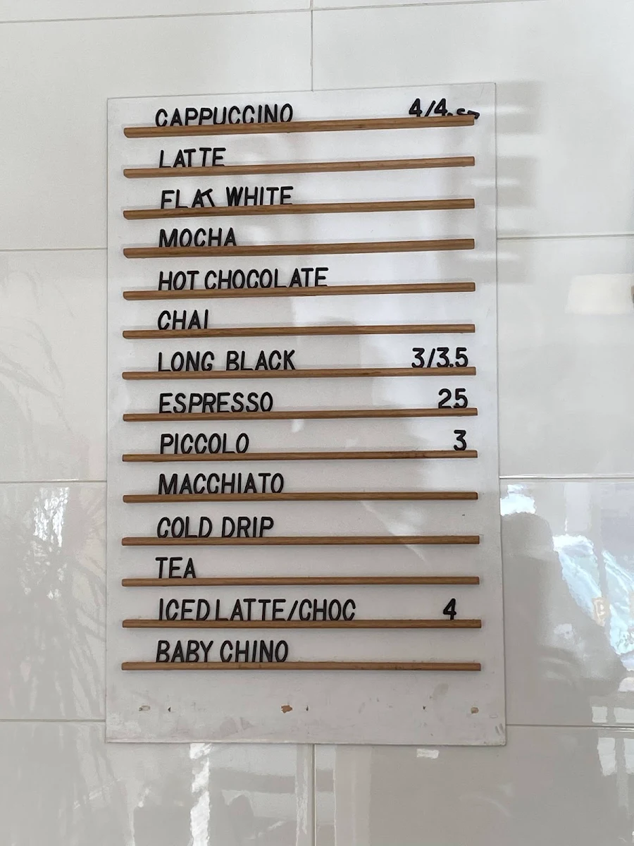 Menu, THE CUPBEARER