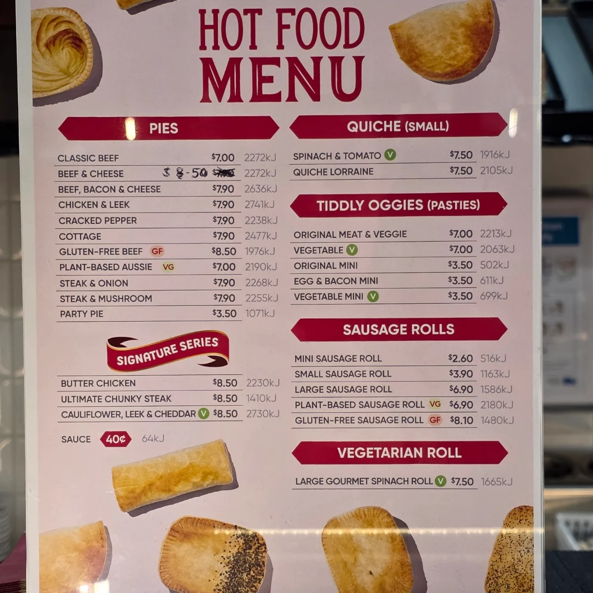 Menu, Ferguson Plarre's Bakehouse - Moonee Ponds