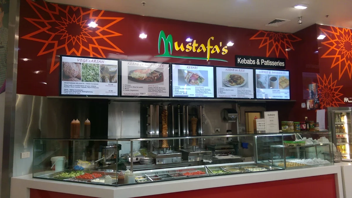 Menu, Mustafa's Kebab House