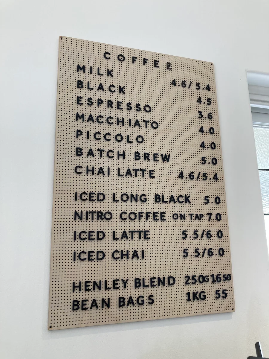 Menu, The Local Canteen