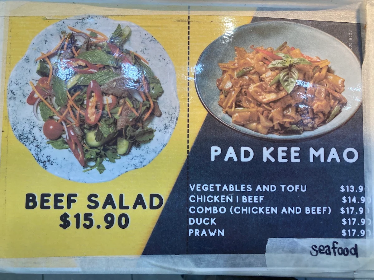 Menu, Nung Len Express