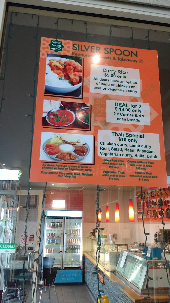 Menu, Silver Spoon Pakistani & Indian Restaurant