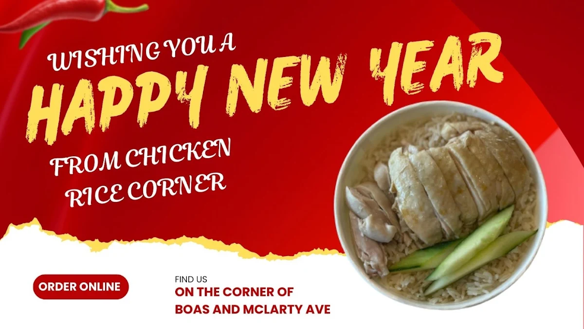 Menu, Chicken Rice Corner (Joondalup)