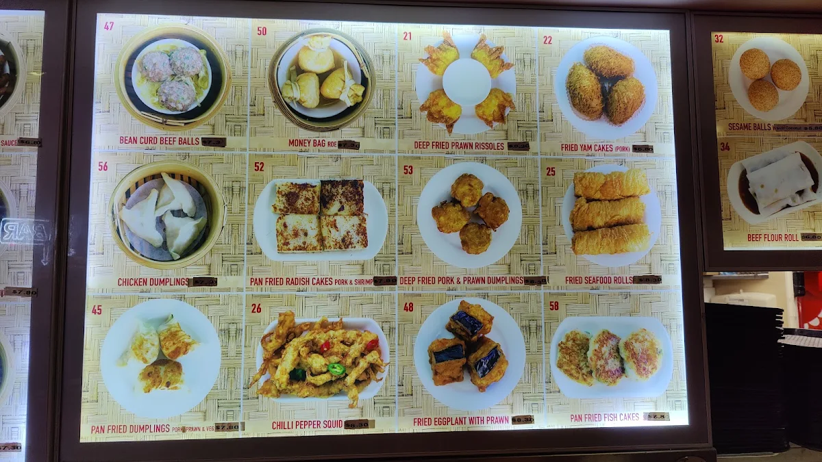 Menu, HONG KONG Dim Sum