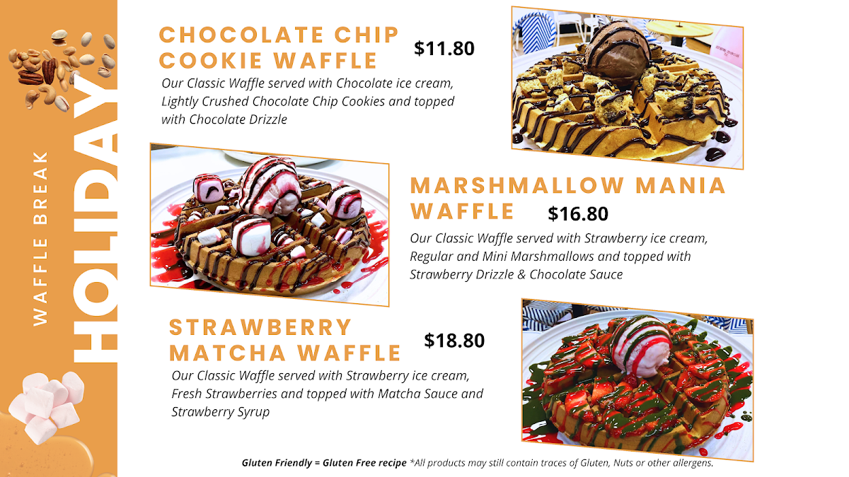 Menu, Waffle Break Co