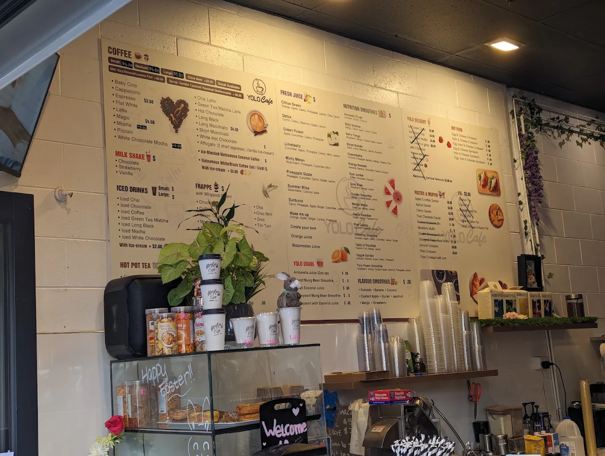 Menu, YOLO COFFEE CAFE