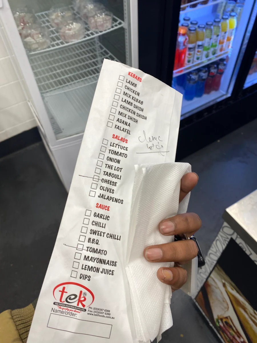 Menu, Kebab Lime - Kebabs & HSP