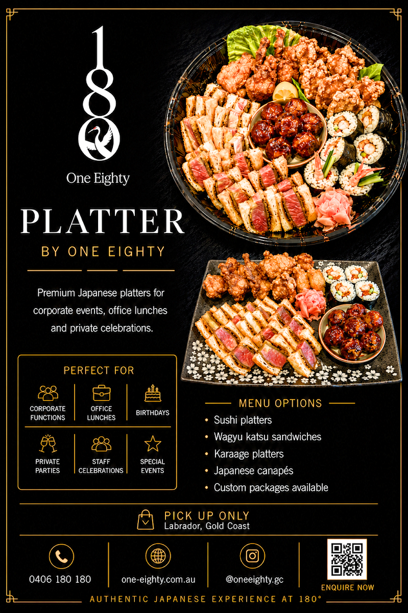Menu, One Eighty Japanese Restaurant