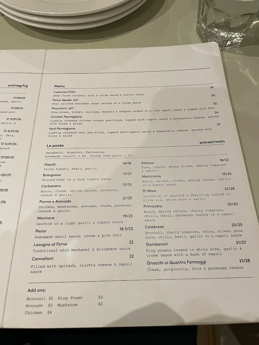 Menu, Fratellino