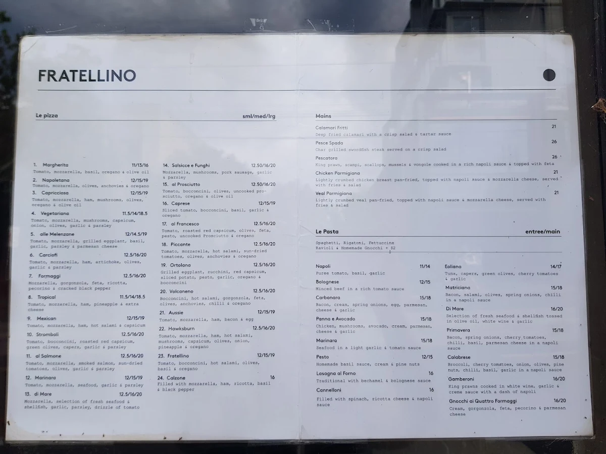 Menu, Fratellino
