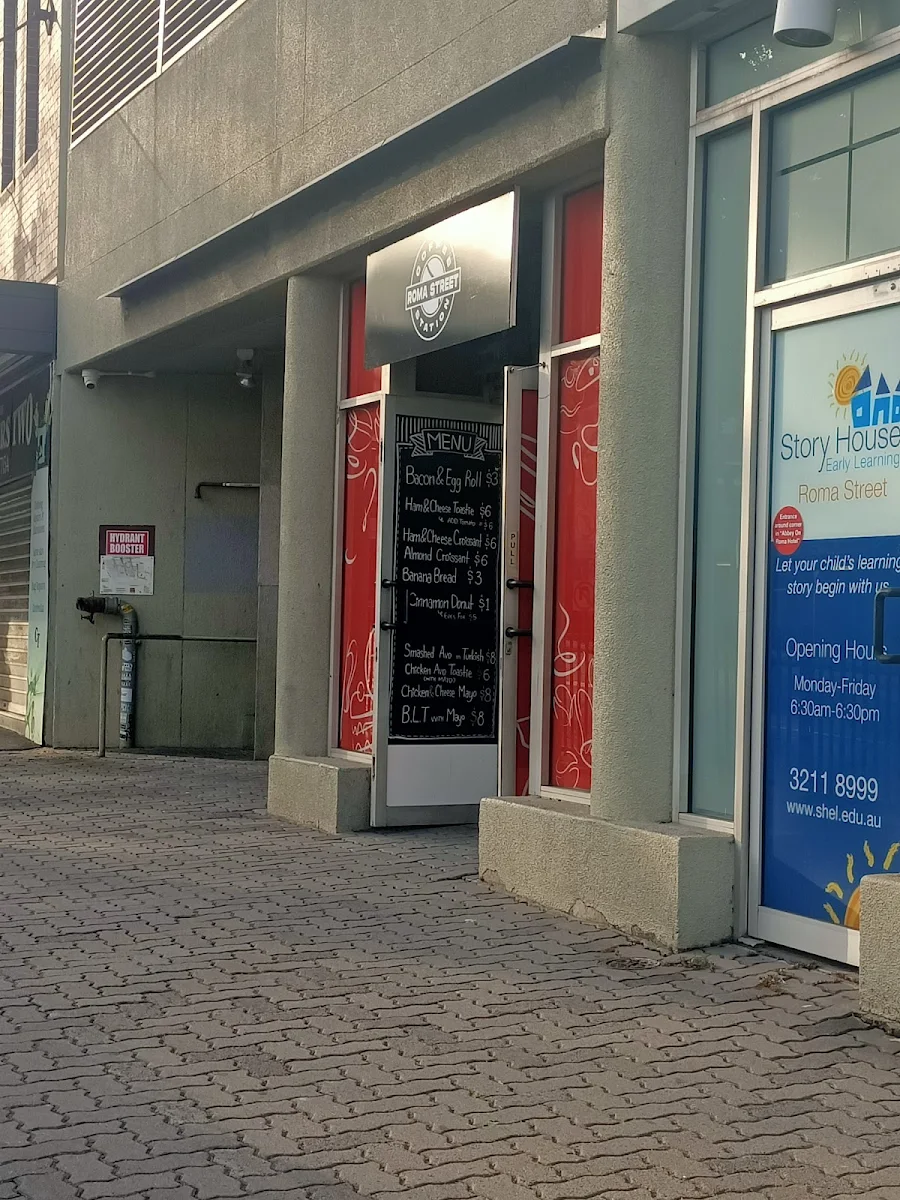 Menu, Roma Street Coffee Station