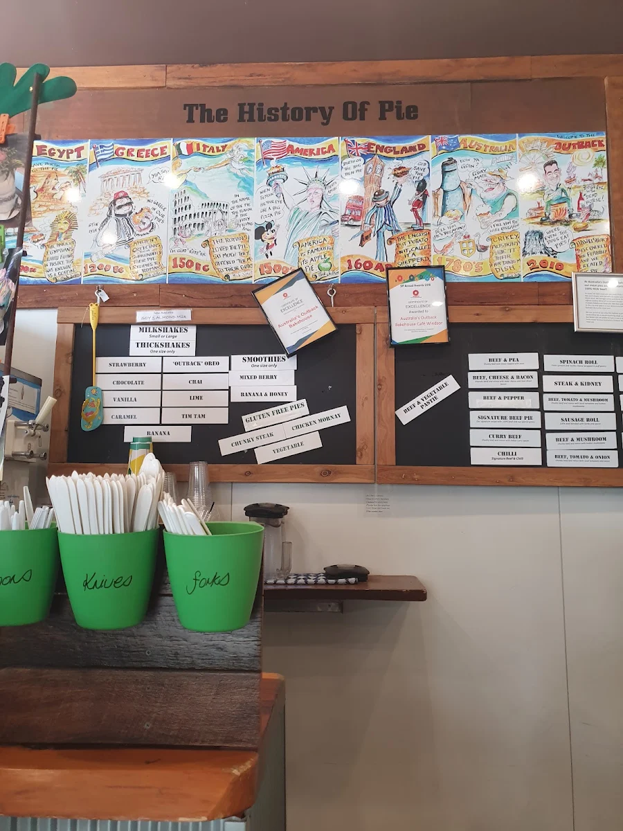 Menu, Outback Bakehouse