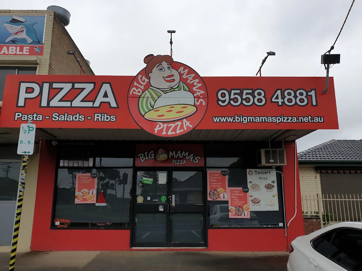 Menu, Big Mama's Pizza