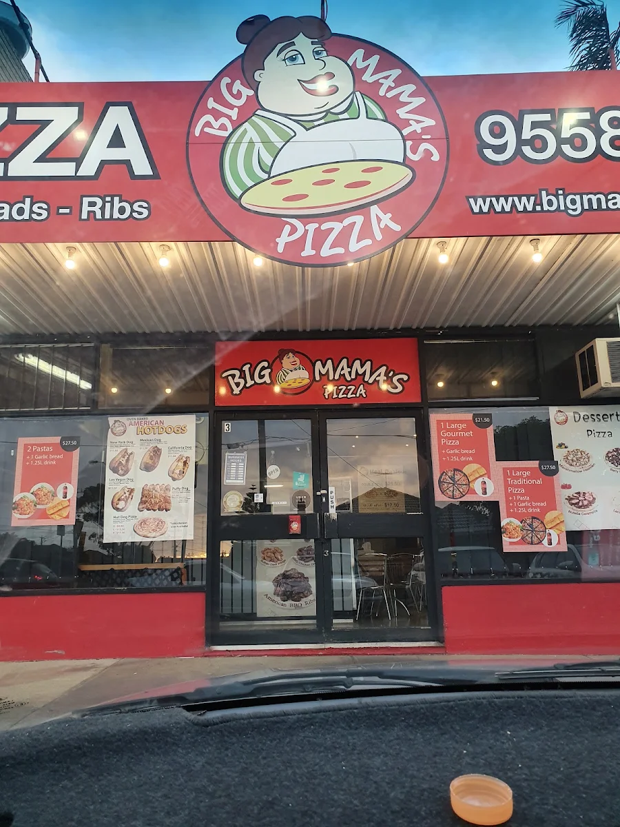 Menu, Big Mama's Pizza