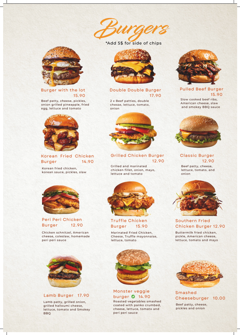 Menu, John Belvedere Eatery & Bar