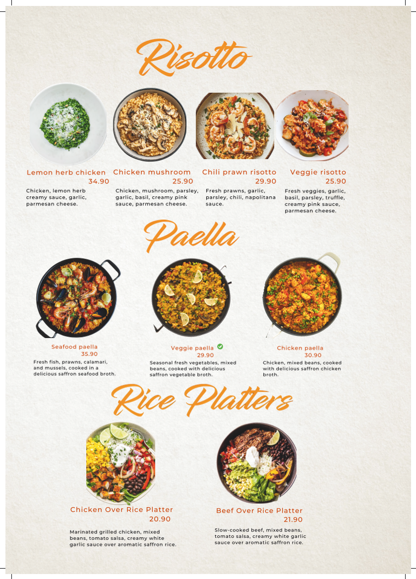Menu, John Belvedere Eatery & Bar
