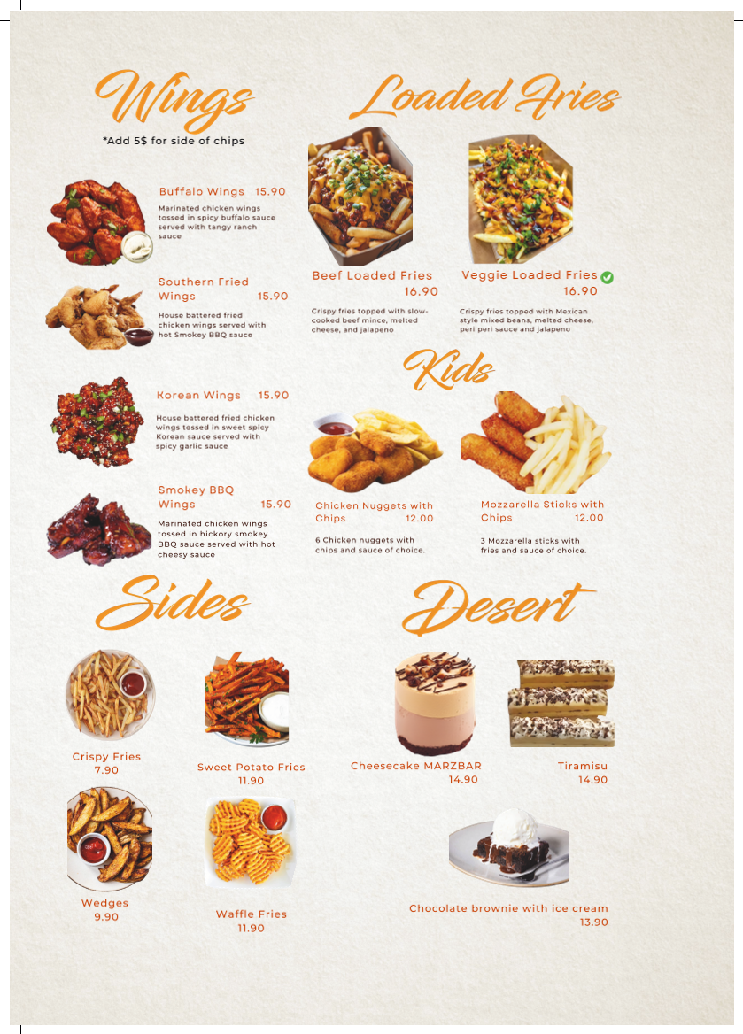 Menu, John Belvedere Eatery & Bar