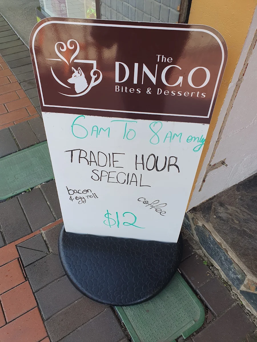 Menu, The Dingo Cafe