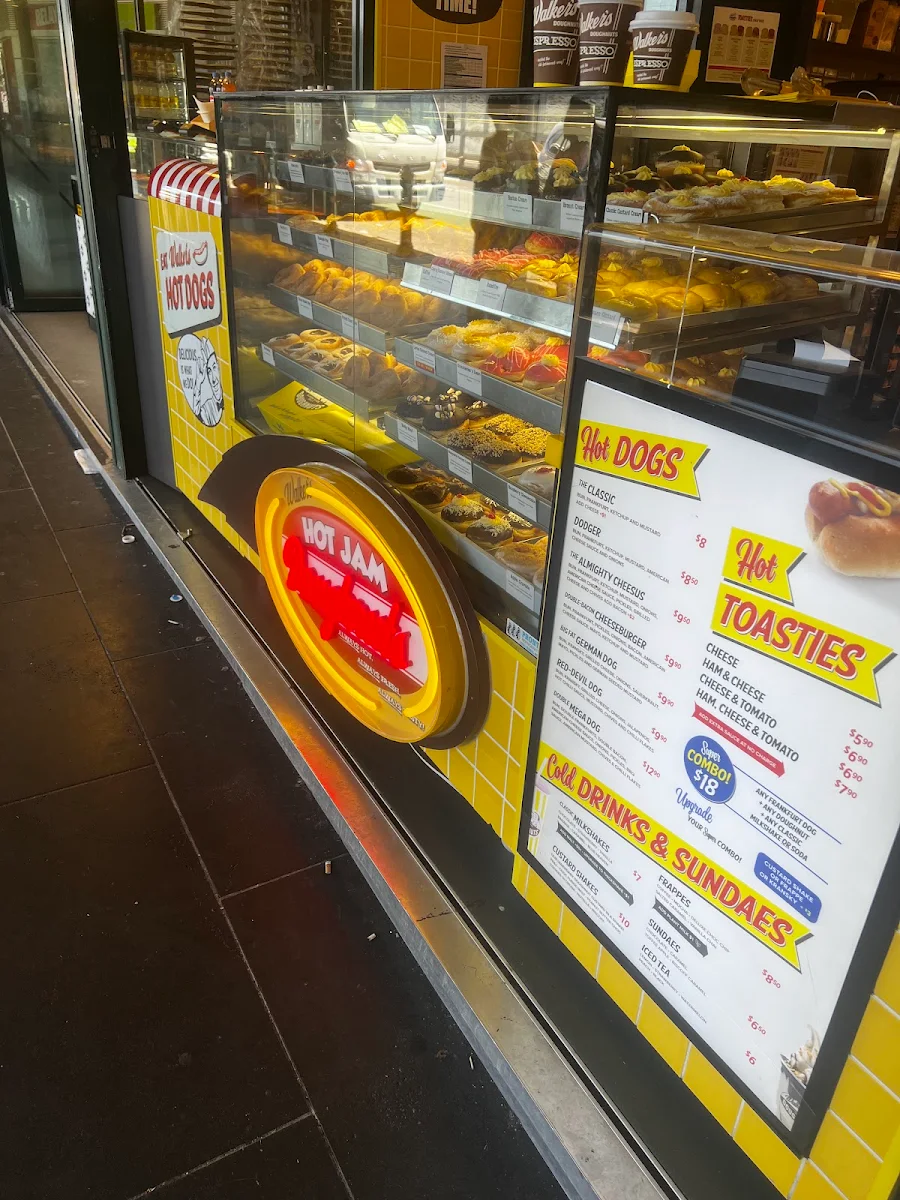 Menu, Walker's Doughnuts Flinders Street Station