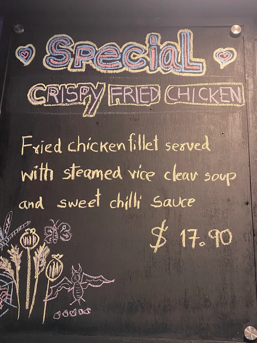 Menu, Papaya Thai Eatery & Cafe