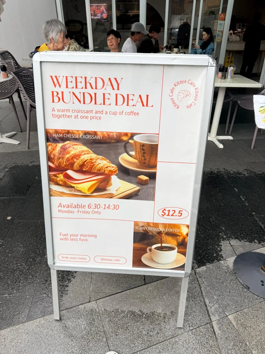 Menu, Kitaya Cafe Chatswood