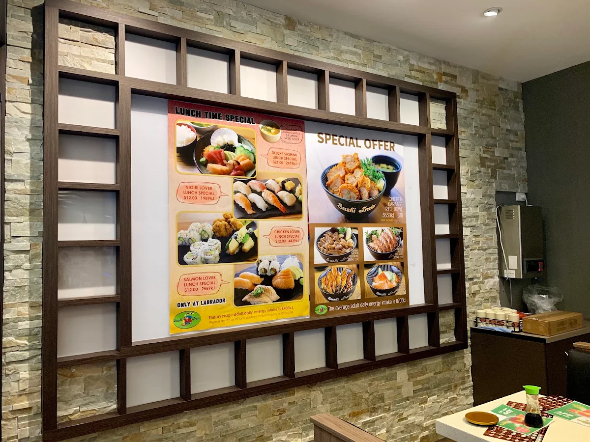 Menu, Sushi Train Labrador