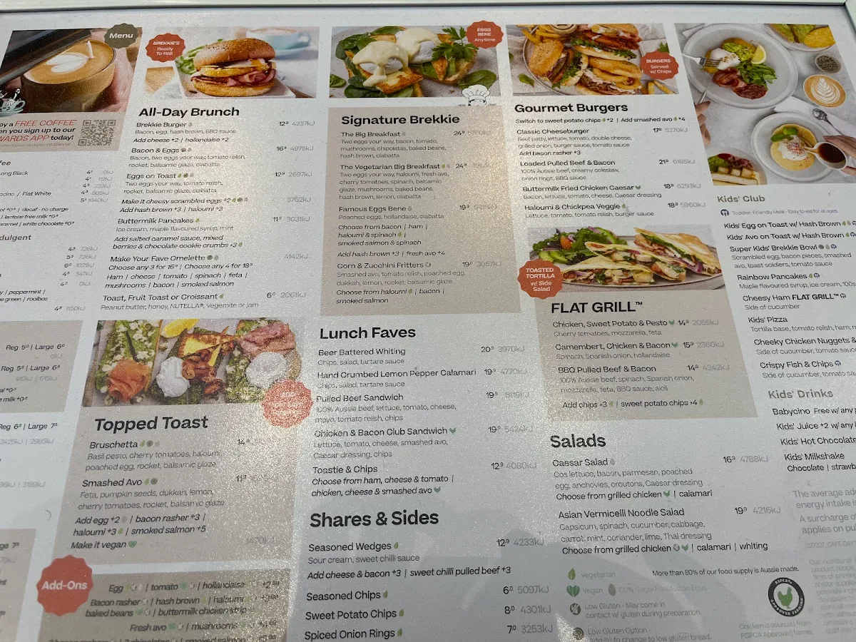 Menu, The Coffee Club Café - Tarneit