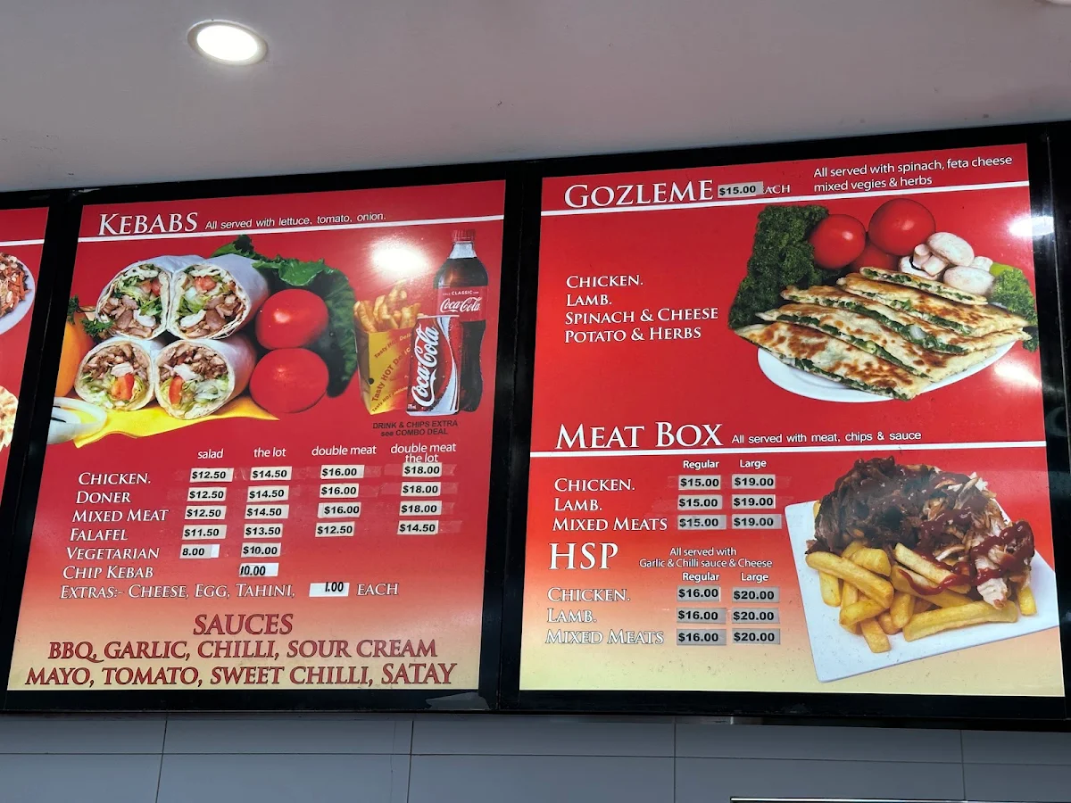 Menu, Queens Park Cafe & Kebabs