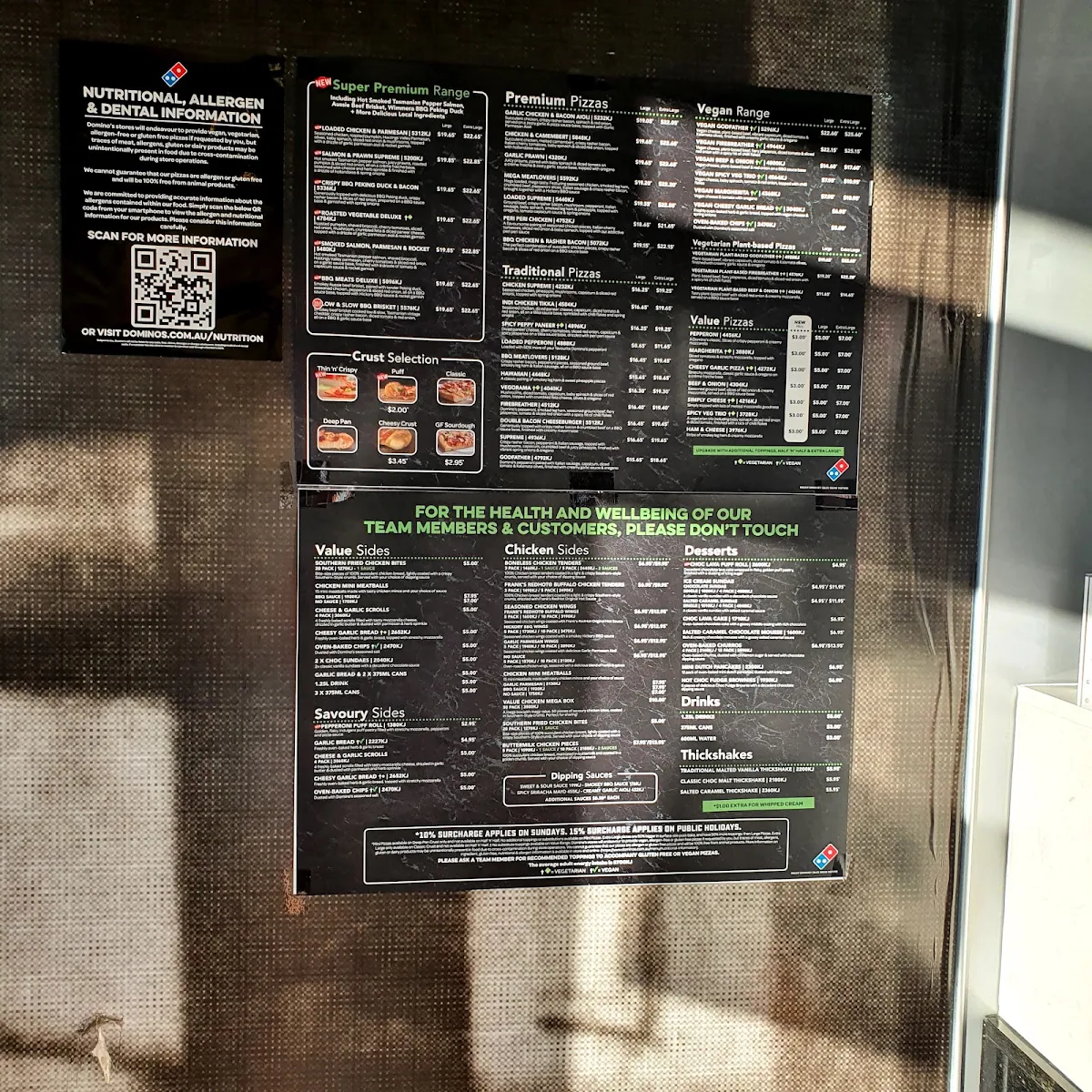 Menu, Domino's Pizza Mount Ommaney