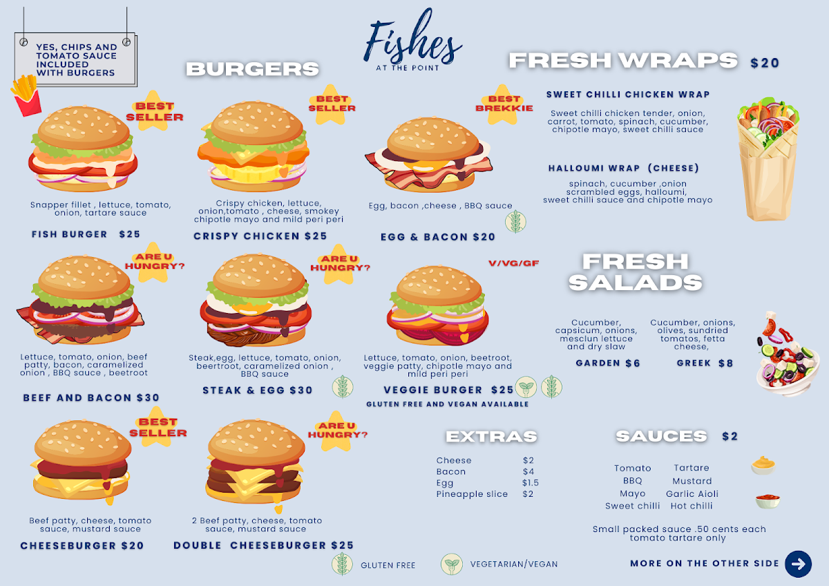 Menu, Fishes at the Point