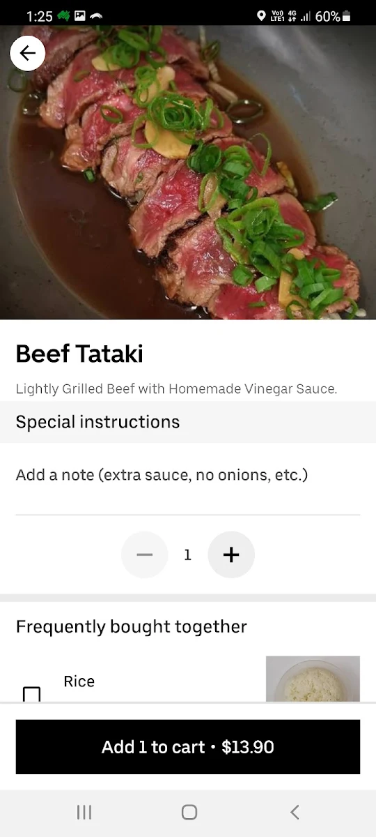 Menu, Katsuya