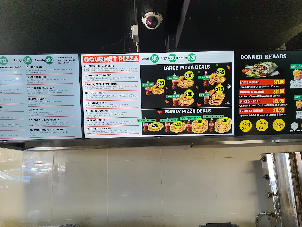 Menu, Two Brothers Pizza & Kebab Hallam