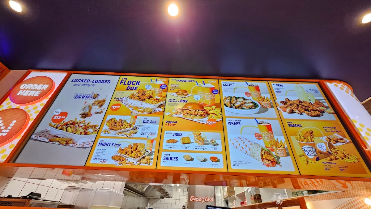 Menu, Pappa Flock - Parramatta