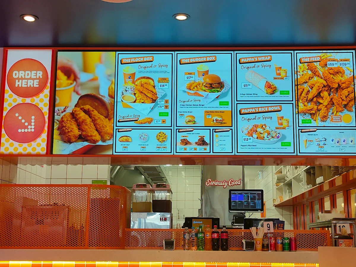 Menu, Pappa Flock - Parramatta