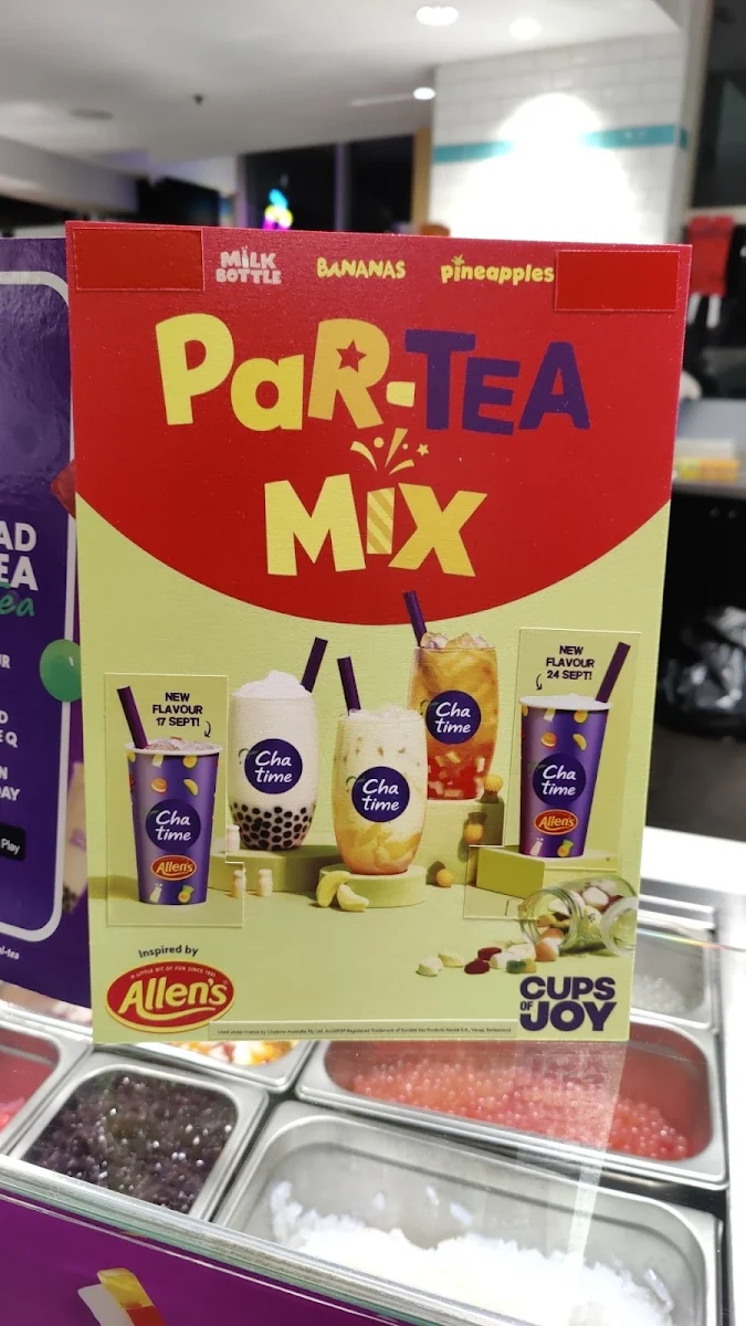 Menu, Chatime Southgate