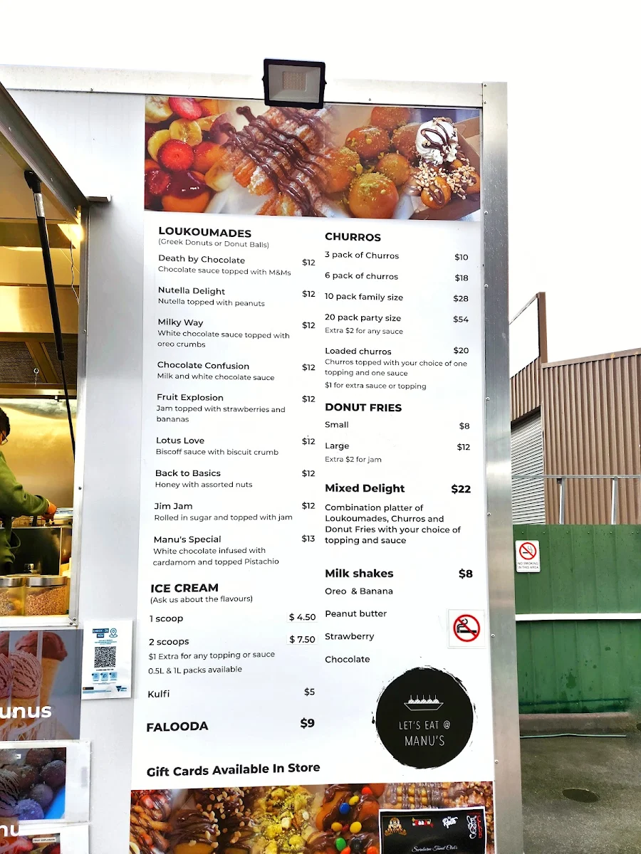 Menu, Let’s Eat @ MANU’S Dessert Truck - Clayton