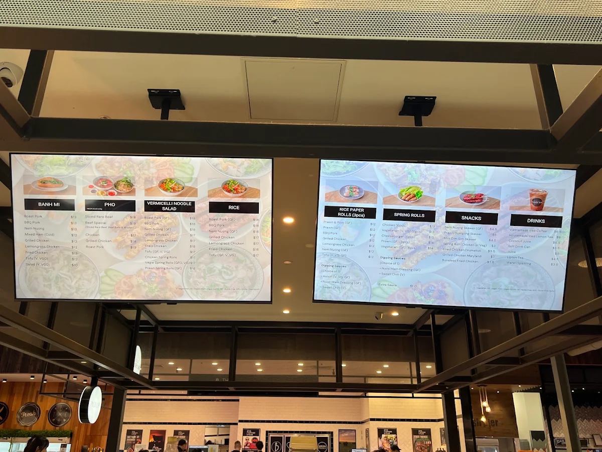 Menu, House of Banh Mi - Casey Central