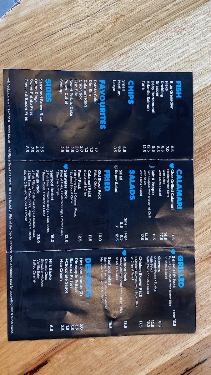 Menu, Jacky Jones