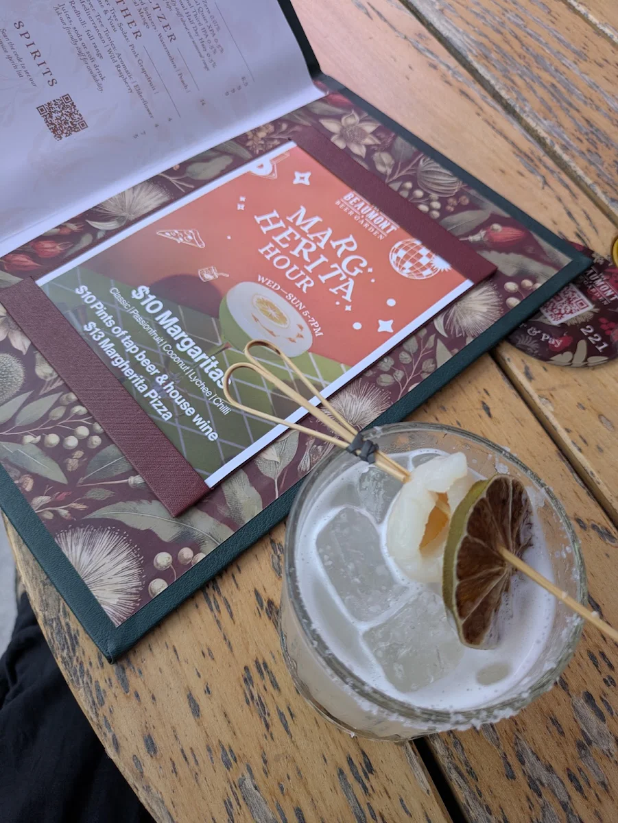 Menu, The Beaumont Brisbane