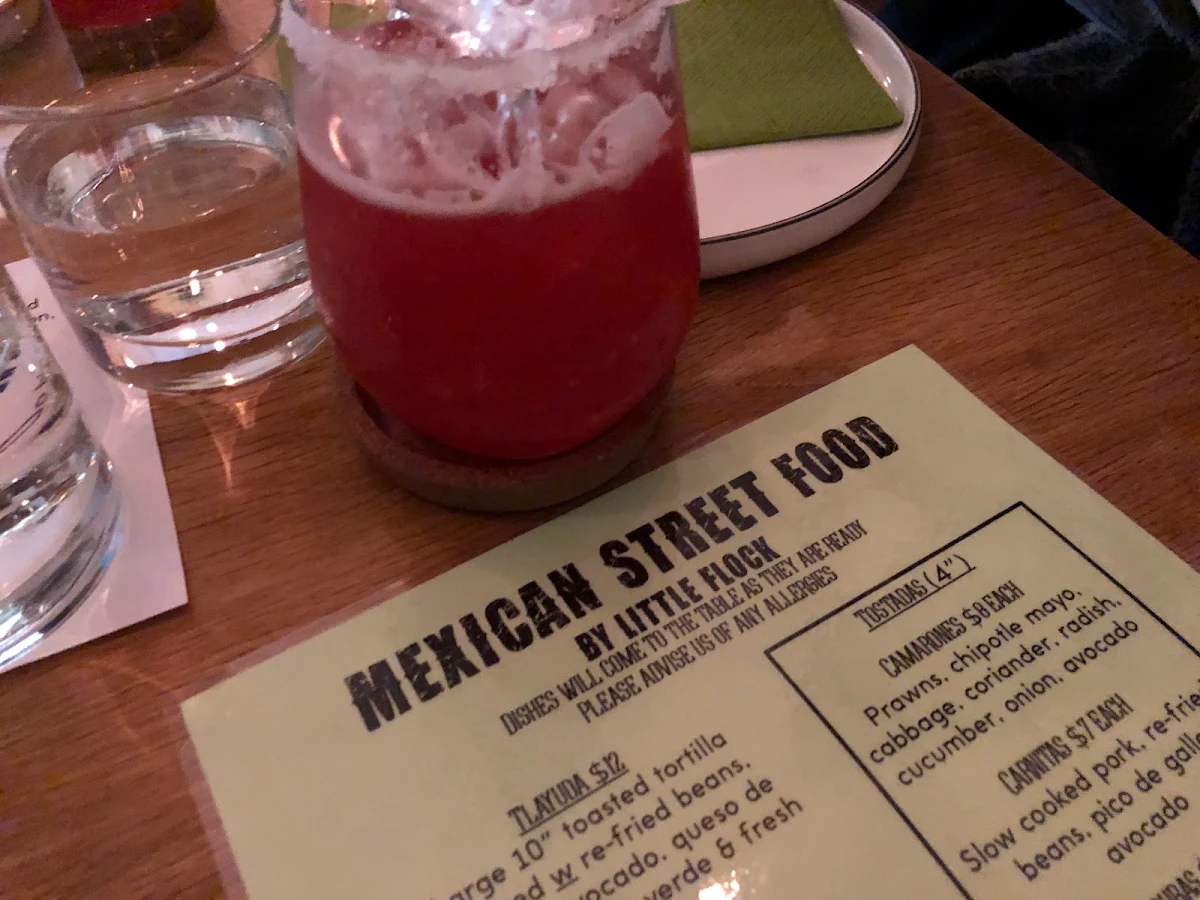 Menu, Mexican Street Food by Little Flock