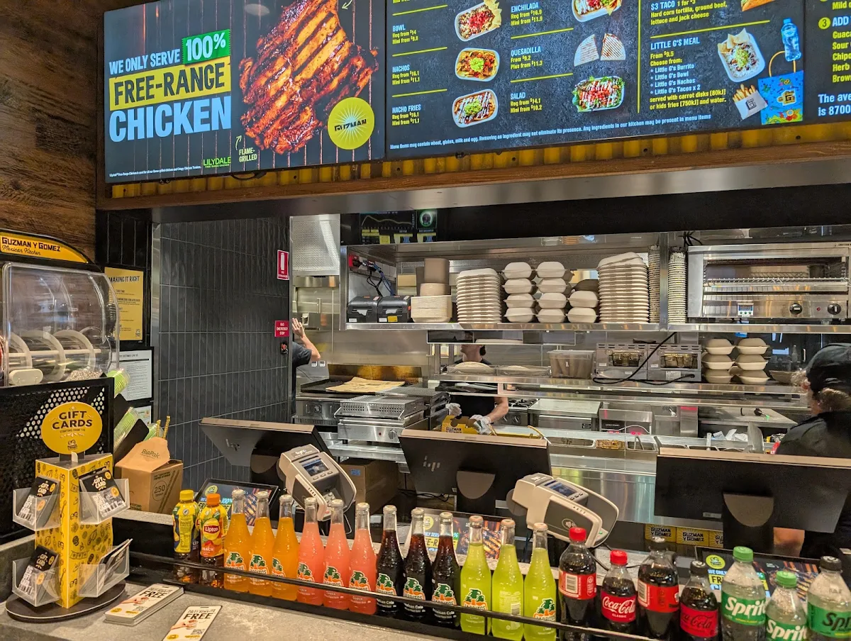 Menu, Guzman y Gomez - BNE Service Centre