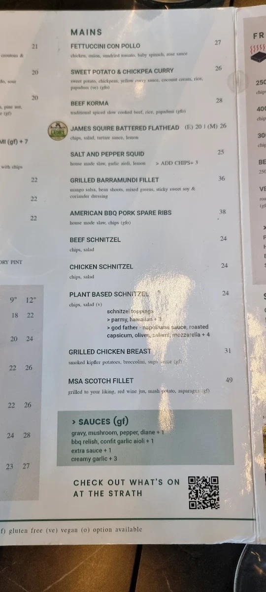 Menu, Café One Two Nine