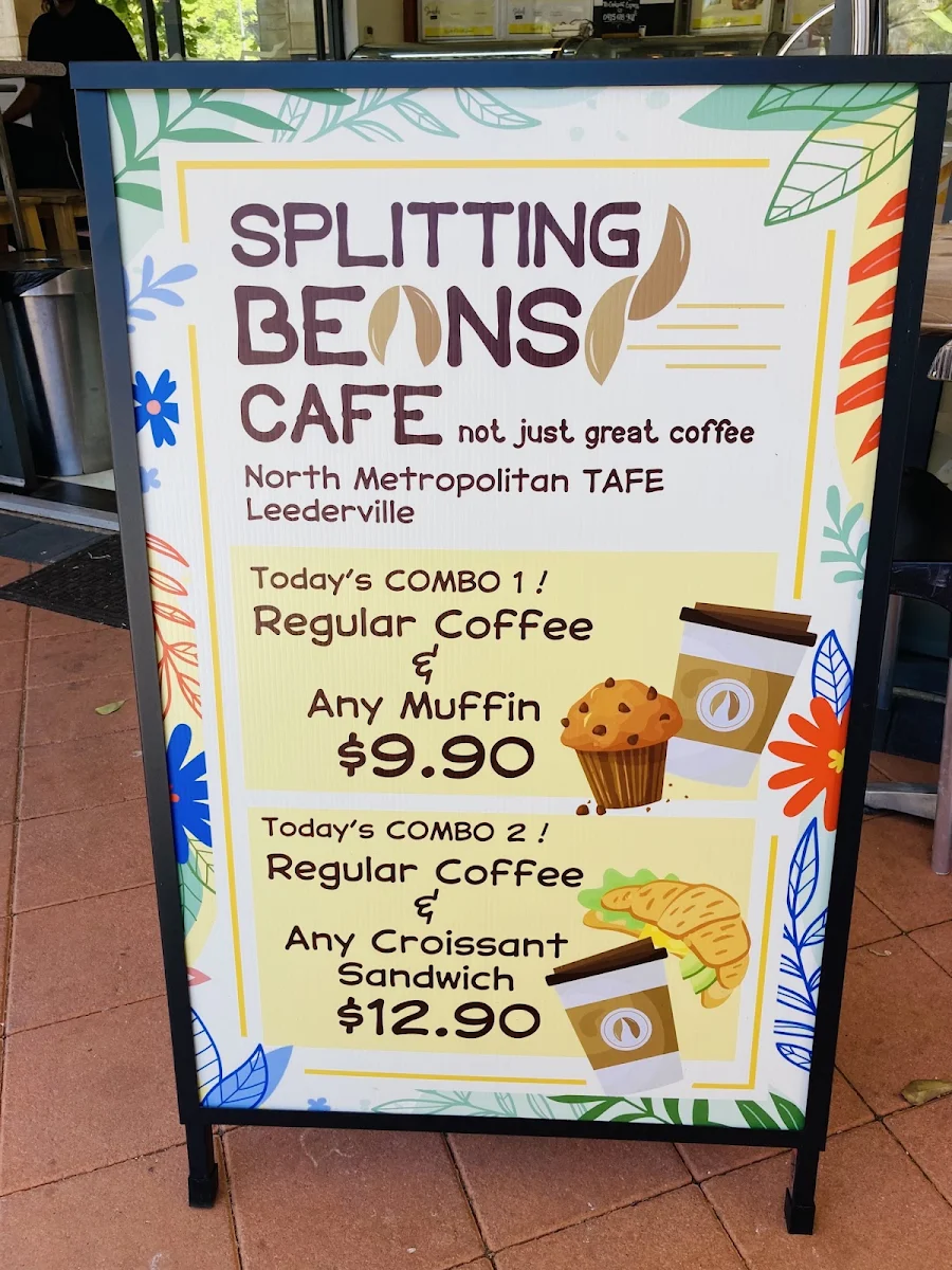 Menu, Splitting Beans Leederville