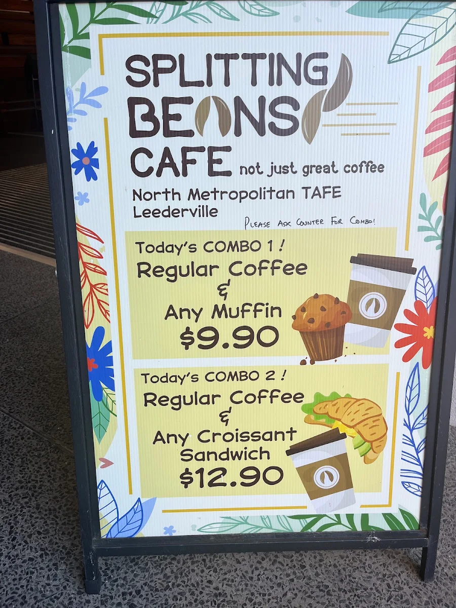 Menu, Splitting Beans Leederville
