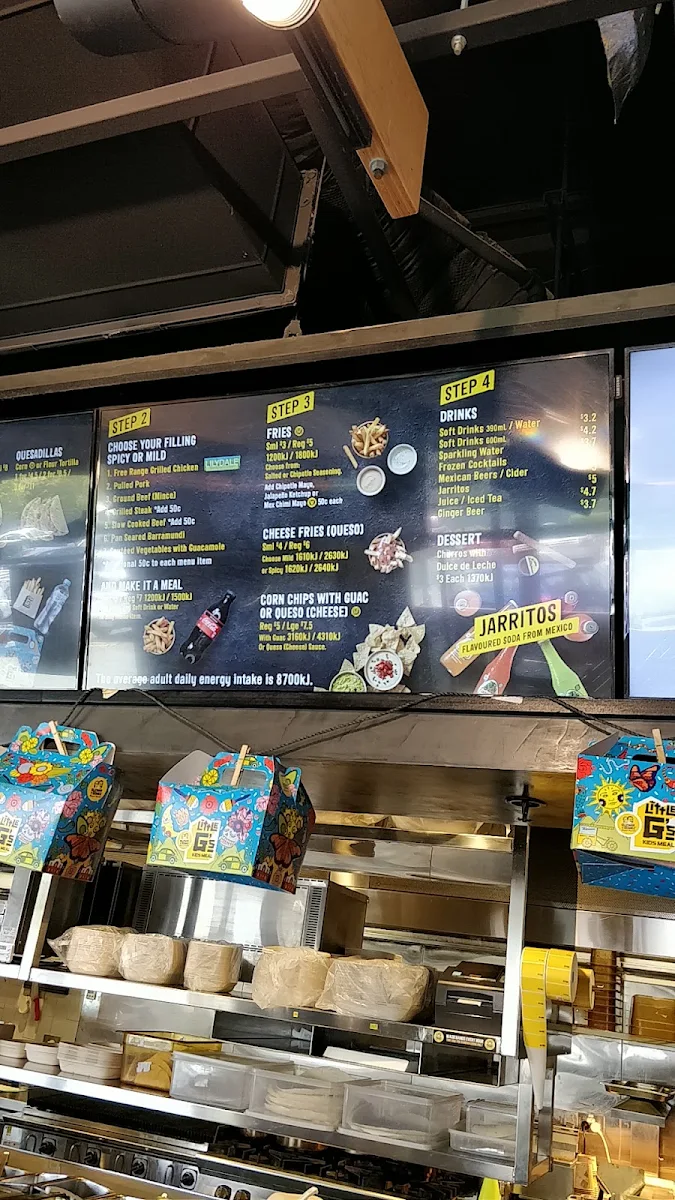 Menu, Guzman y Gomez - Buranda